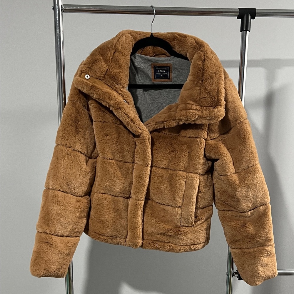 Abercrombie & Fitch Brown Teddy Jacket